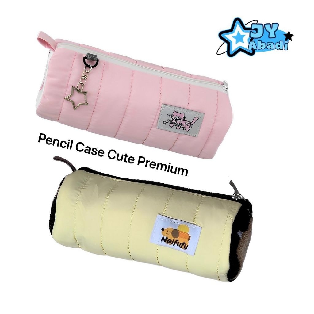 

KOTAK PENCIL LUCU KOREA ROLL CAKE / STATIONERY BAG POUCH BAHAN LEMBUT MULTIFUNGSI SB-2