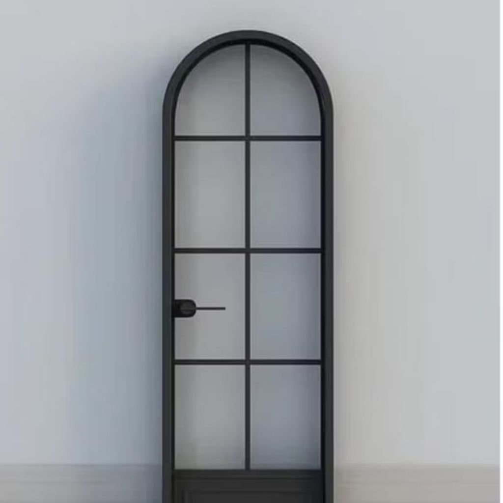 Jendela lengkung Kaca Ornamen Aluminium