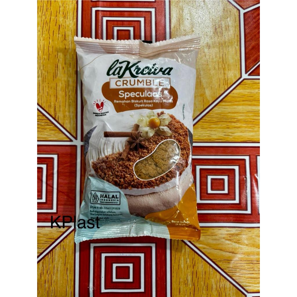 

Crumble Speculaas La Kreiva 250 gram / Remahan Biskuit Rasa Kayu Manis / Spekulas 250 gram