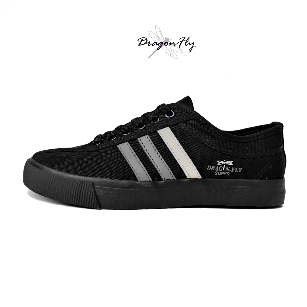 Sepatu Dragonfly Falcon All Black - Hitam / Sepatu Dragonfly Falcon