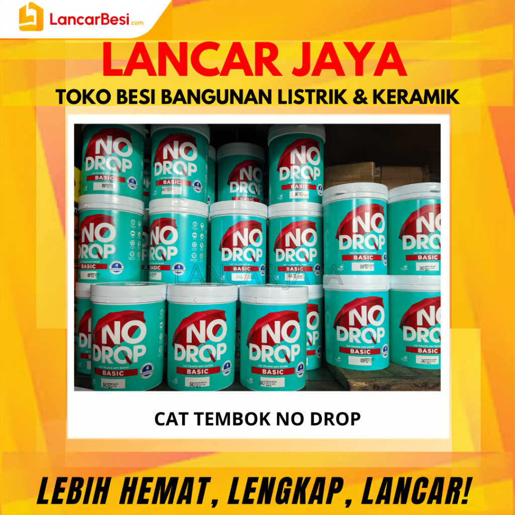 Cat Tembok No Drop Basic 1kg Avian Brands | Cat Tembok Anti Bocor