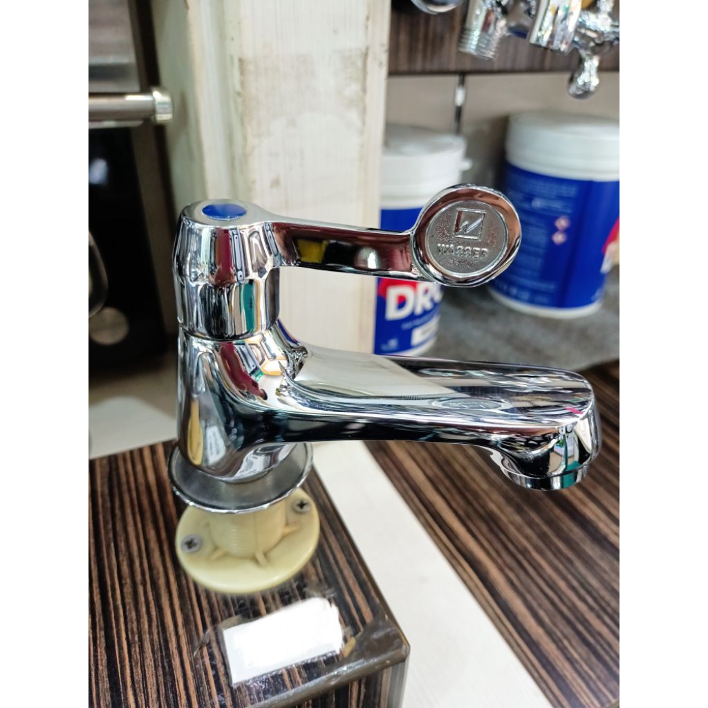 Kran Air Wastafel Kamar Mandi Minimalis Stainless WASSER
