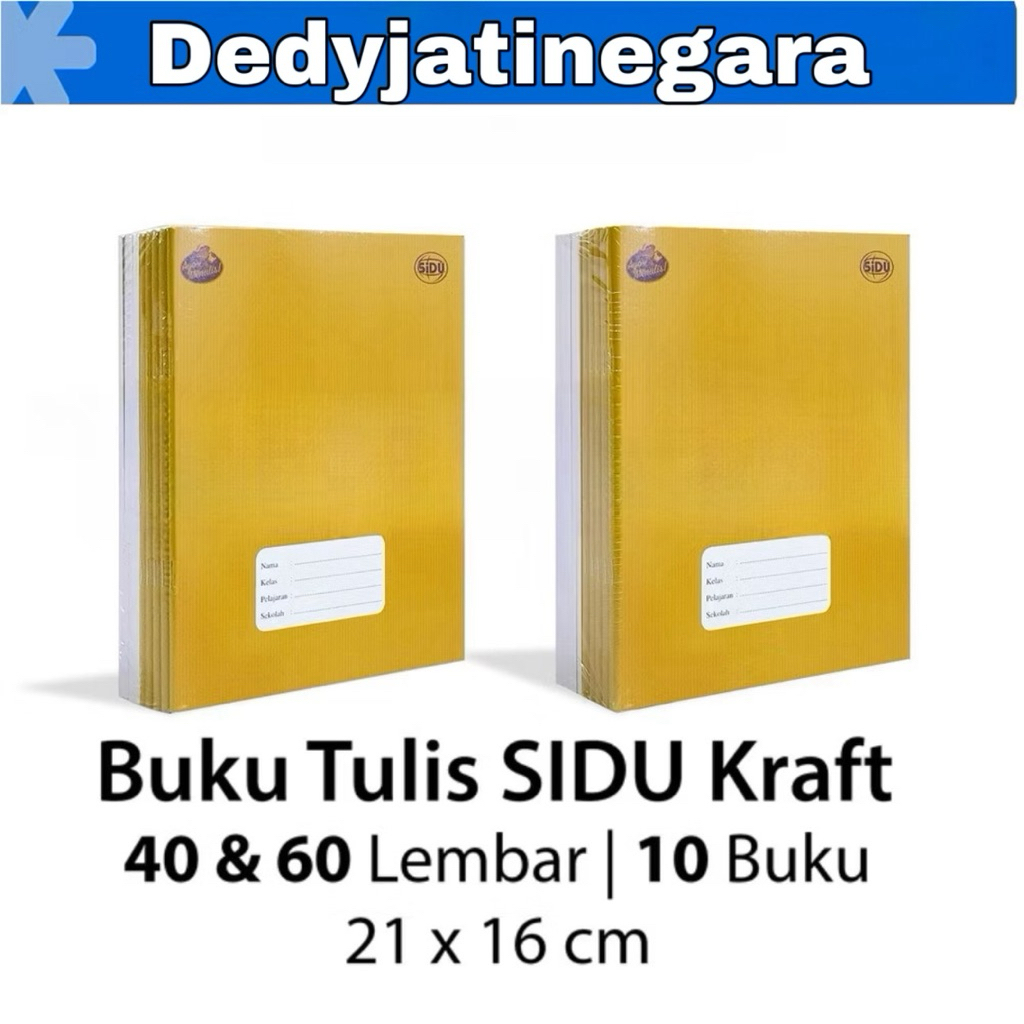 

Buku Tulis Sidu 60 Lembar - 40 Lembar / Buku Sinar Dunia