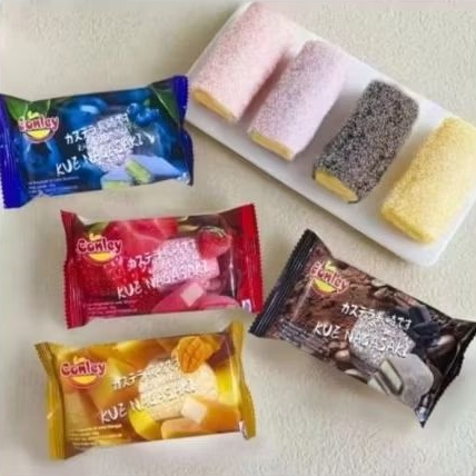 

Conley / kue coklat Nagasaki Conley Mocci 35g 4 varian,1 paket isi 4 rasa