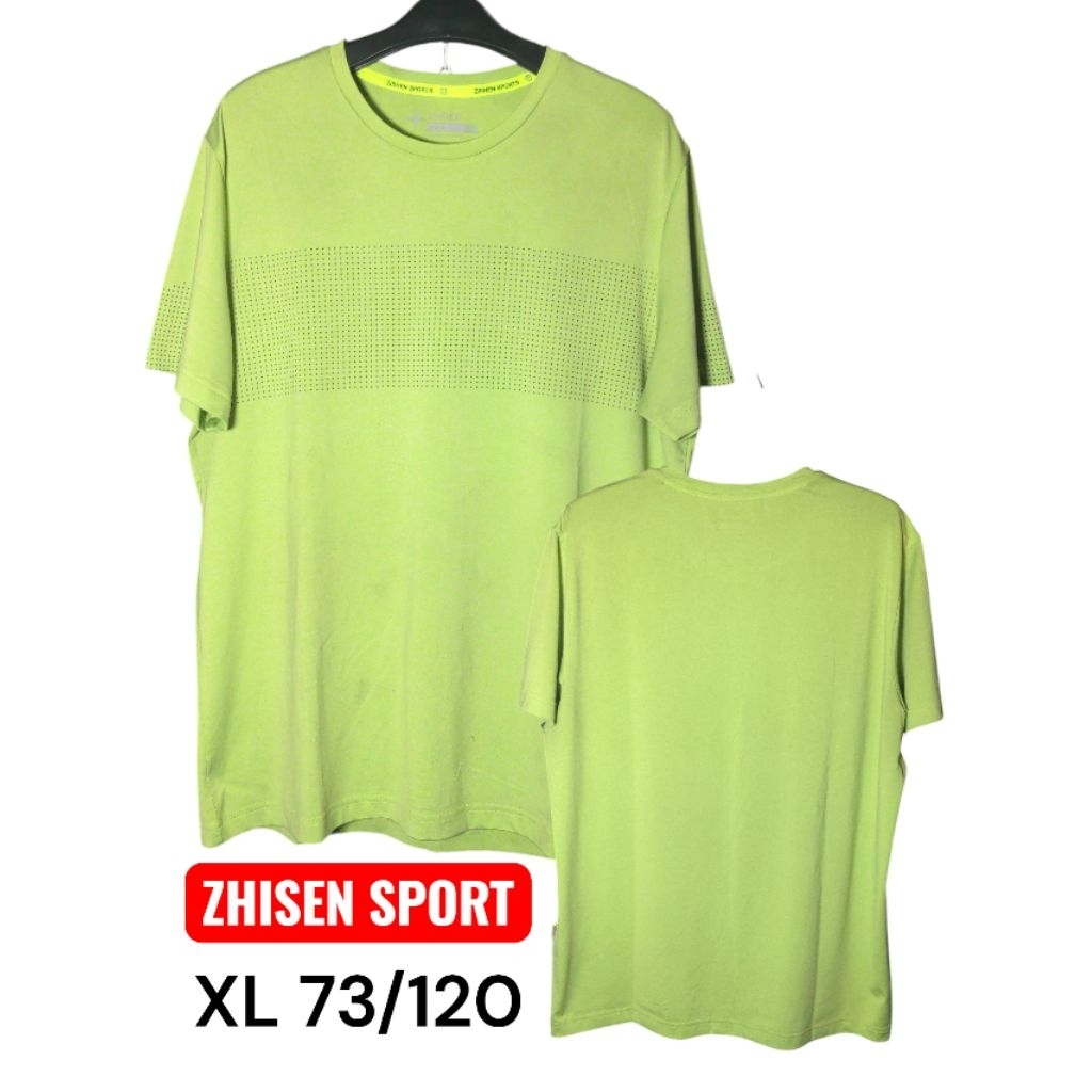 kaos atasan olahraga zishen sports mulus lembut XL