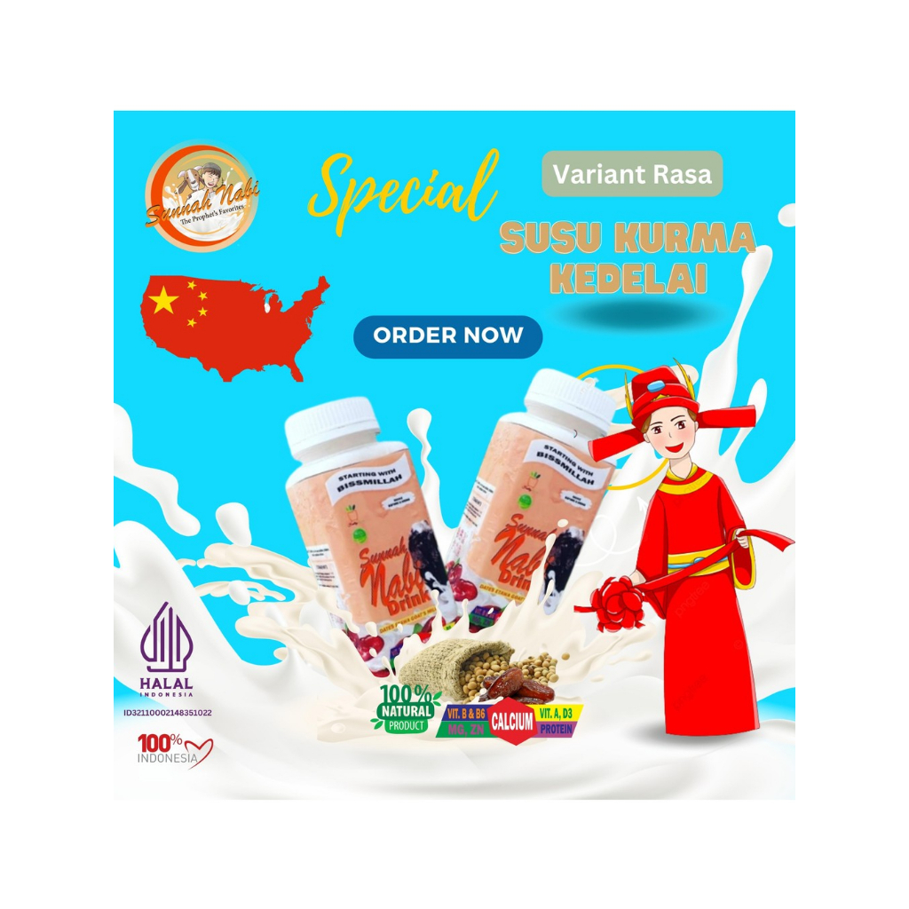 

Date Goat Milk Soy – Susu Kambing Kurma dengan Kedelai