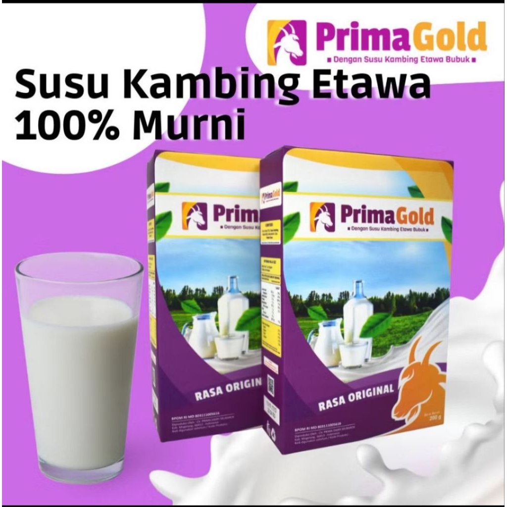 

￼Paket 10 BOX Primagold Susu Kambing Etawa Susu Bubuk Murni Mengatasi Nyeri Sendi Rematik dan Pengapuran Tulang