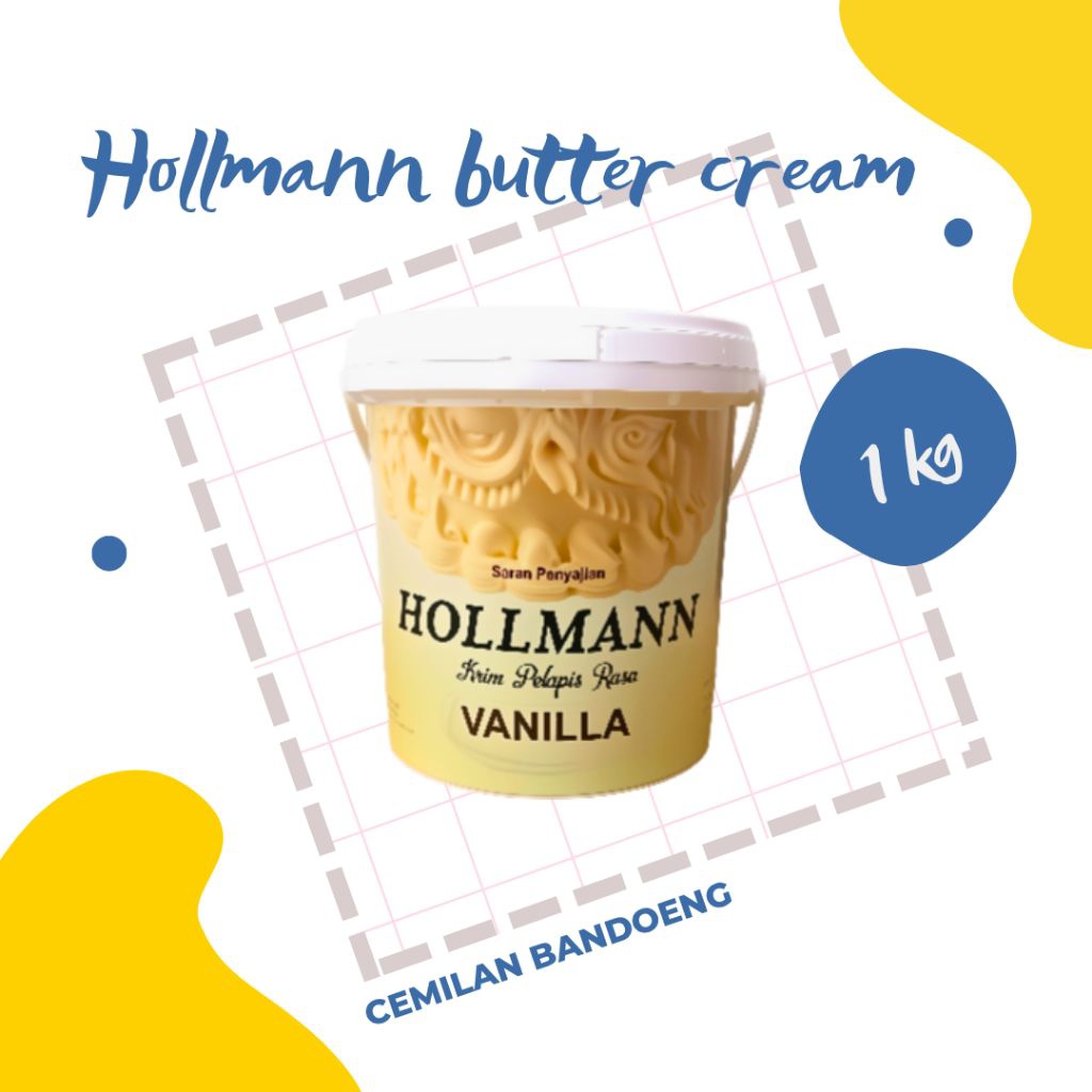 

hollmann butter cream kemasan pail 1 kg