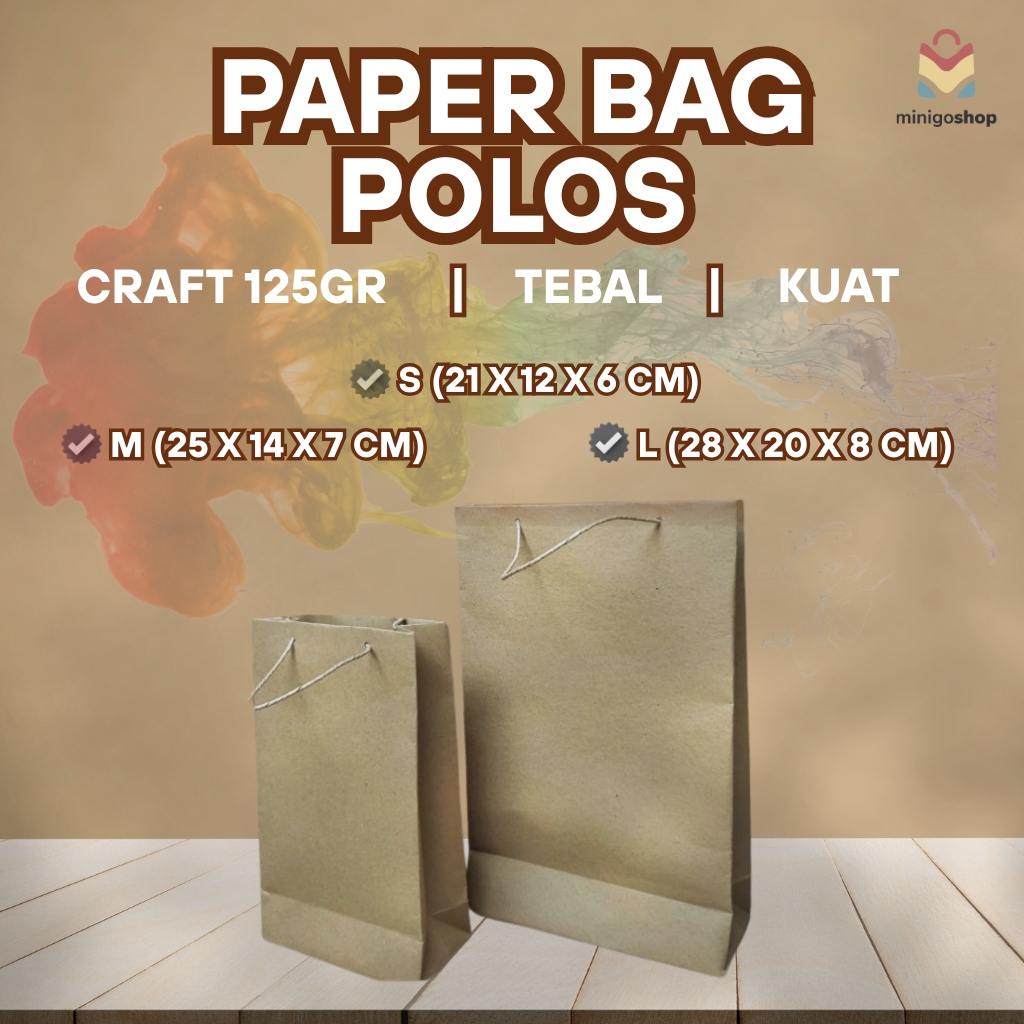 

PAPER BAG | PAPERBAG SOUVENIR | KANTONG KERTAS | BAHAN KRAFT TEBAL 125 GSM | PAPER BAG KERTAS