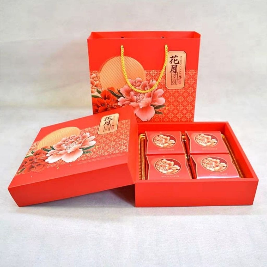 

Box Mooncake isi 4 | Kotak Mooncake 100gr | Mooncake Box | Kotak Kue Bulan | Mooncake Hamper