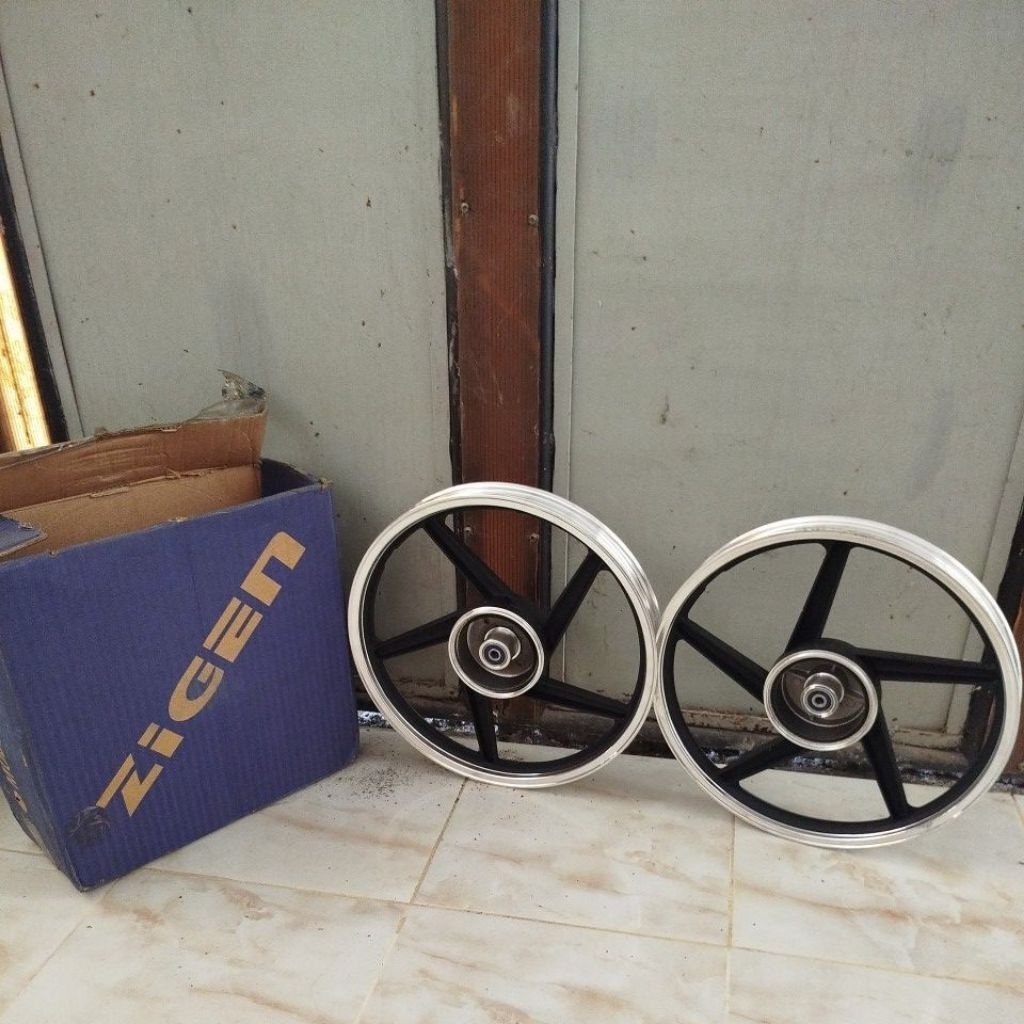 velg racing zigen palang 5 hitam yamaha alfa tromol depan belakang
