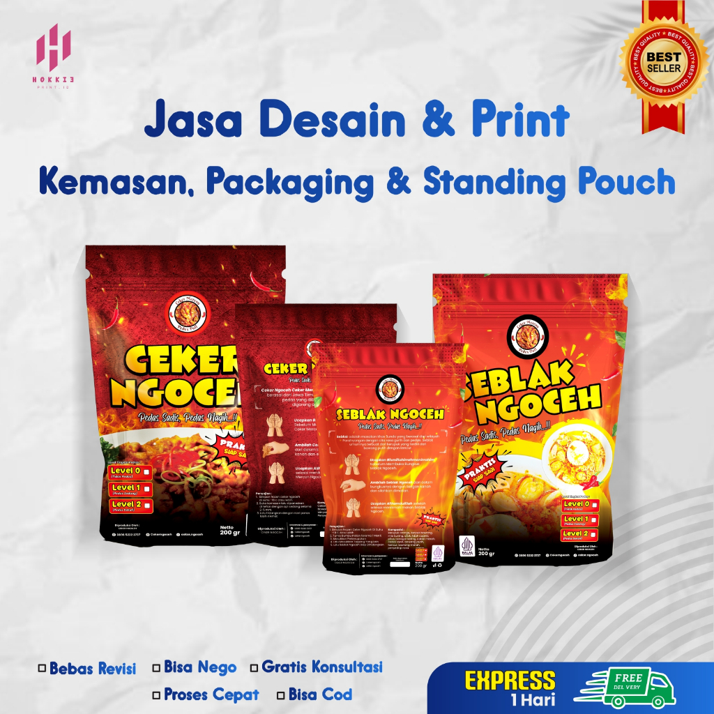 JASA DESAIN GRAFIS & PRINT, DESAIN STANDING POUCH, BOX, KEMASAN DAN LAINNYA