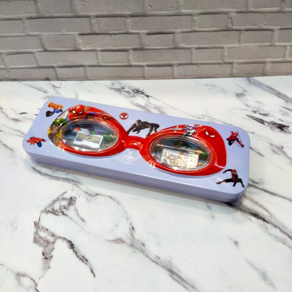 

TEMPAT PINSIL KALENG SET 5in1 KODE 9935 KUROMI SPIDERMAN CAPTAIN AMERICA