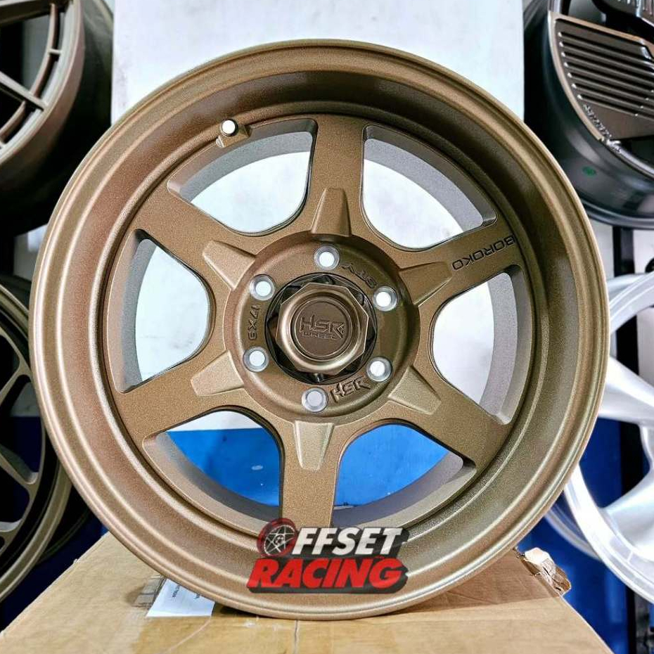 Velg Ring 17 Untuk Pajero Fortuner Ranger Velg Mobil HSR STY J R17 Lebar 9 Lubang 6