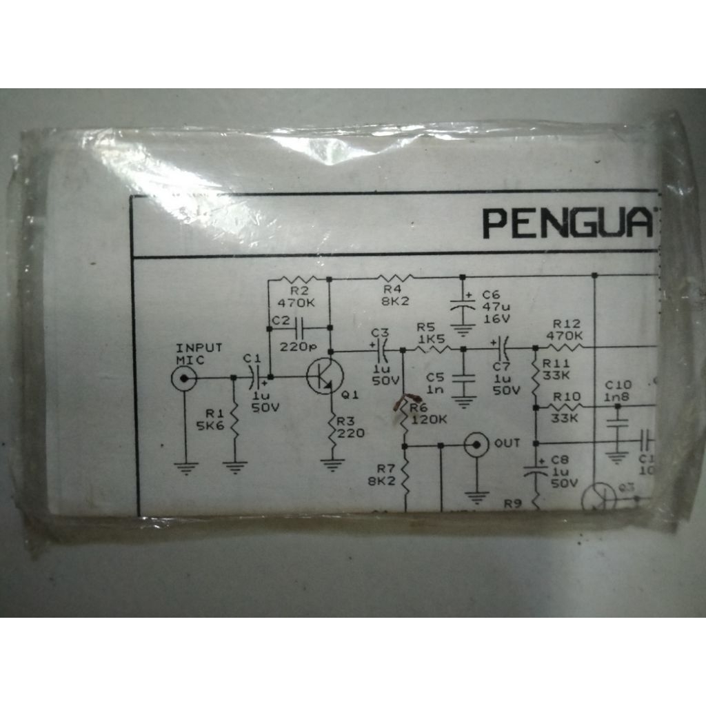 PCB penguat mic (Echo Repeater)