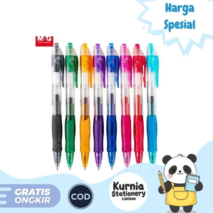 

M&G R3 Retractable Gel Pen 0.5mm AGP02372 Ballpoint Gel / Pulpen Jel Cetek