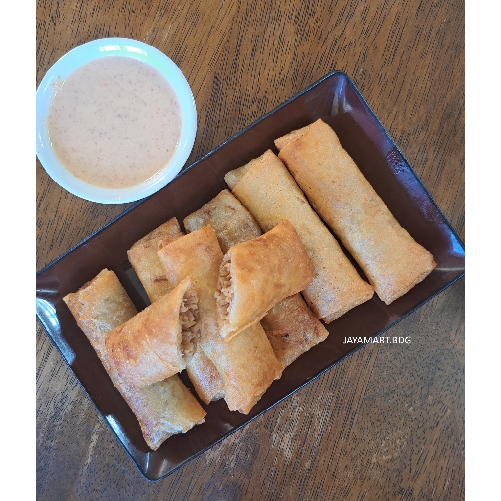 

HOMEMADE LUMPIA REBUNG AYAM FROZEN ISI 6 + SAUS KACANG SPRING ROLL