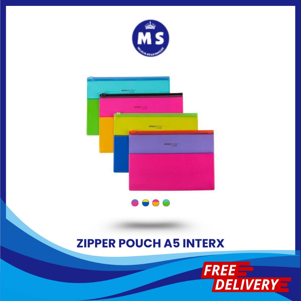

INTERX ZIPPER POUCH A5 ZPA5