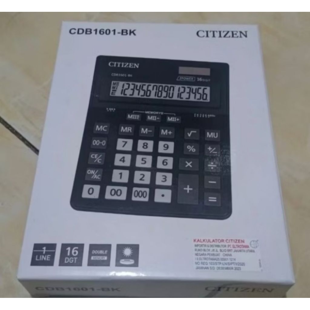 

KALKULATOR CITIZEN SDC 664 S ORIGINAL / KALKULATOR ORIGINAL / KALKULATOR 16 DIGIT
