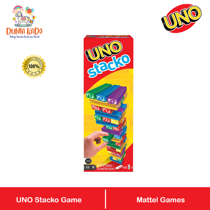 UNO Stacko Game Mattel Games Original