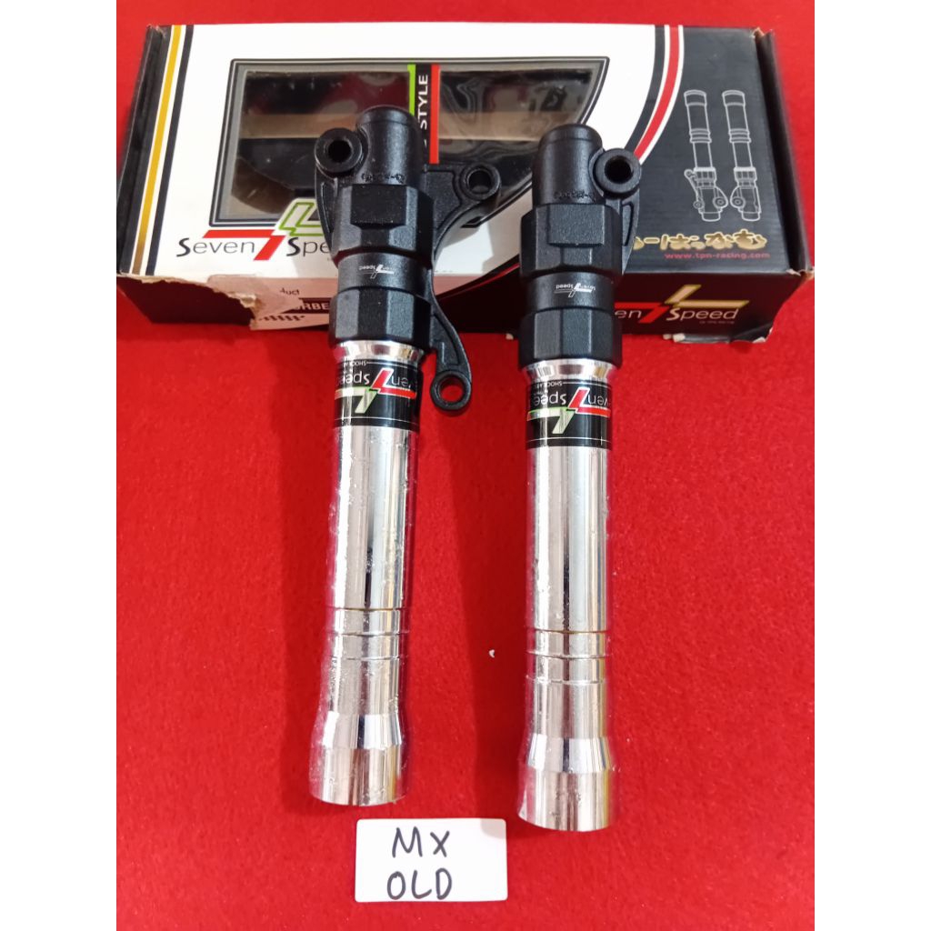 Tabung Shock depan MX Old Silver.