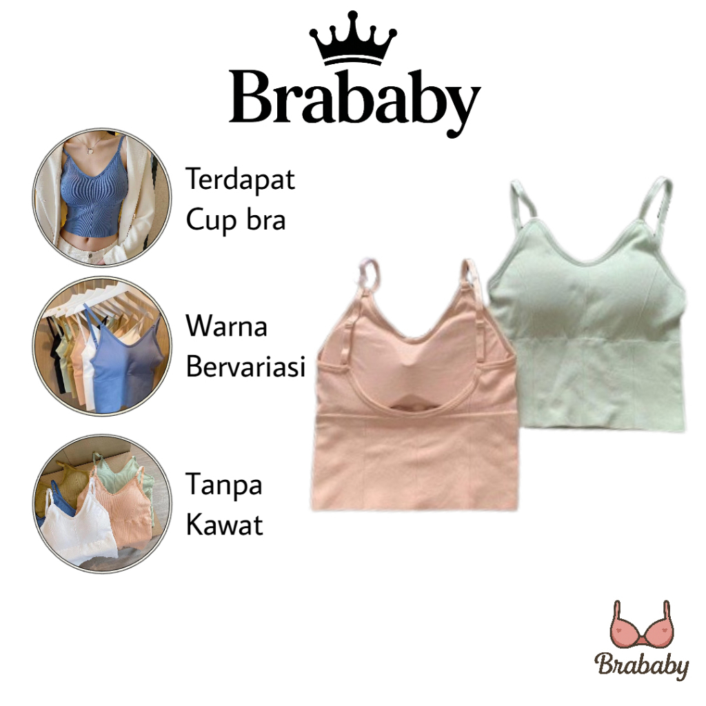 Bra Baby - Tank Top Model Sport Bra Fashion Japanese Sexy Tube Top Sport Yoga Gym Jogging- B7722