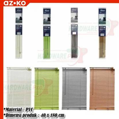 Tirai Gulung Jendela PVC 40cm x 180cm Kerei Gorden Forhom Venetian Blind Original By Azko Indonesia