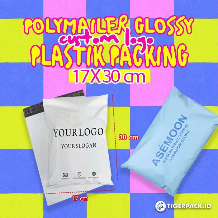 

POLYMAILER PLASTIK PACKING 17 X 30 cm ( CUSTOM LOGO )