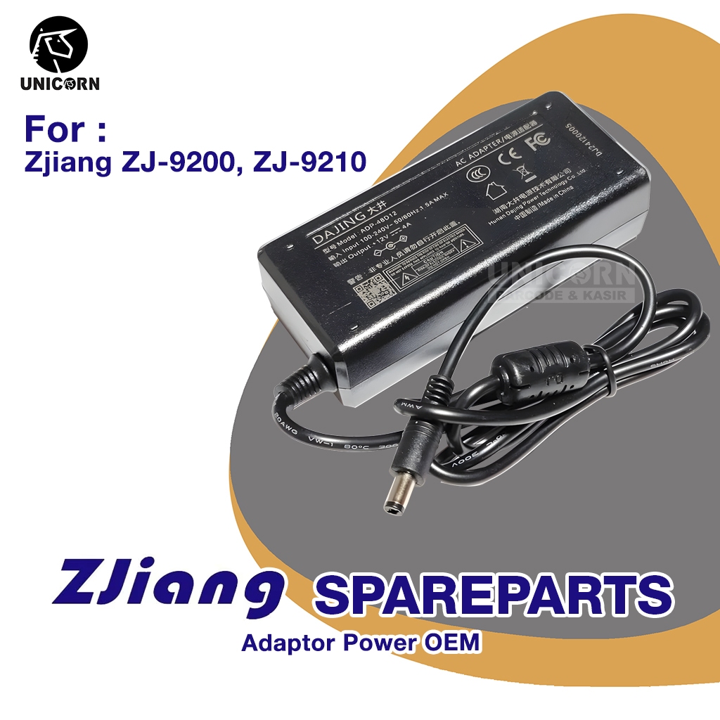 Sparepart Adapter Adaptor Power 24V 2.5A - Printer Barcode Label Zjiang 9200 9210 ZJ9200 ZJ9210 Spar