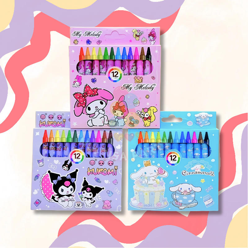

NP • Crayon Mini 12 Warna Krayon untuk Menggambar Anak-Anak Isi 12 Pcs