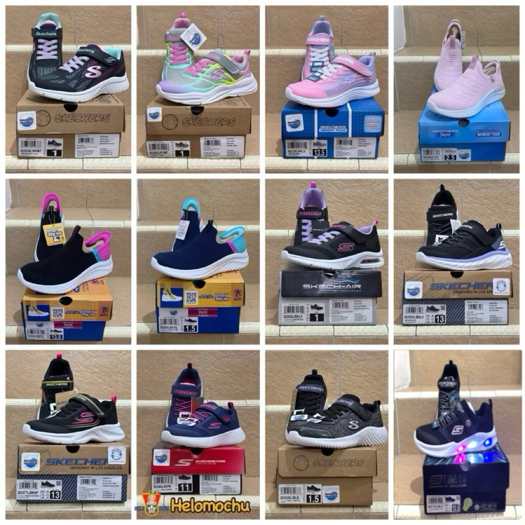 Skechers Sale PART 4 ANAK PEREMPUAN ANAK CEWEK - BNIB Skechers Sepatu Sekolah Anak Hitam Skechers Ki