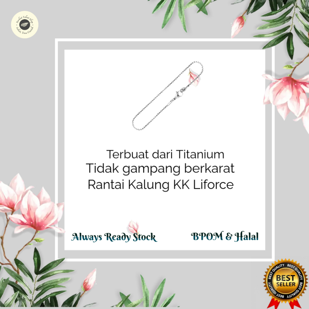 Rantai Kalung Chain KK Liforce (Tersedia 2 Macam Ukuran) Asli Original