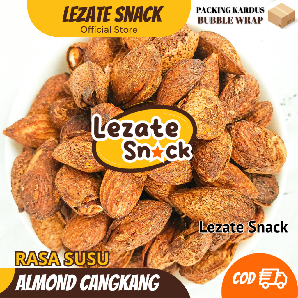 

Kacang Almond Panggang Siap Makan 100GR Rasa Susu / Butter Milk Murah Renyah / Kacang Almon Cangkang Roasted Panggang Oven Utuh Premium LEZATE SNACK