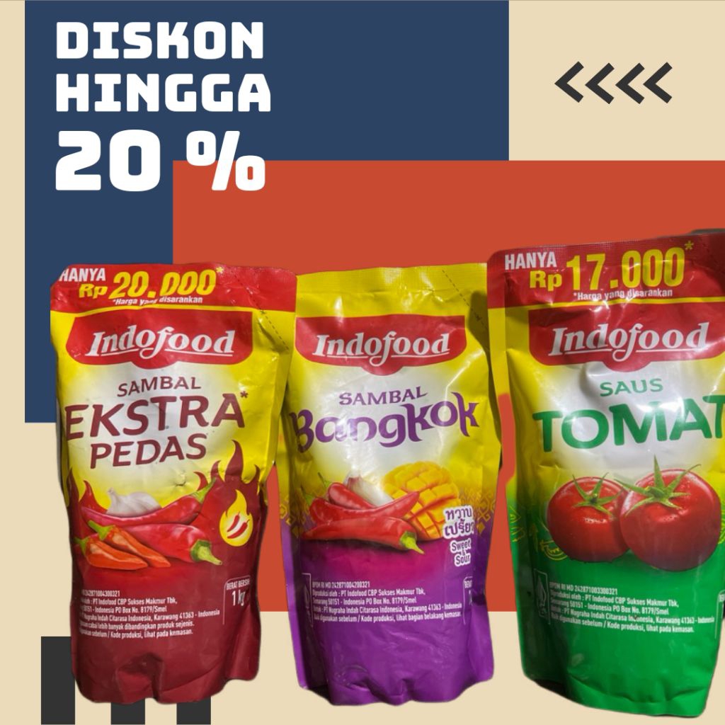 

Saus Sambal Indofood 1 kg