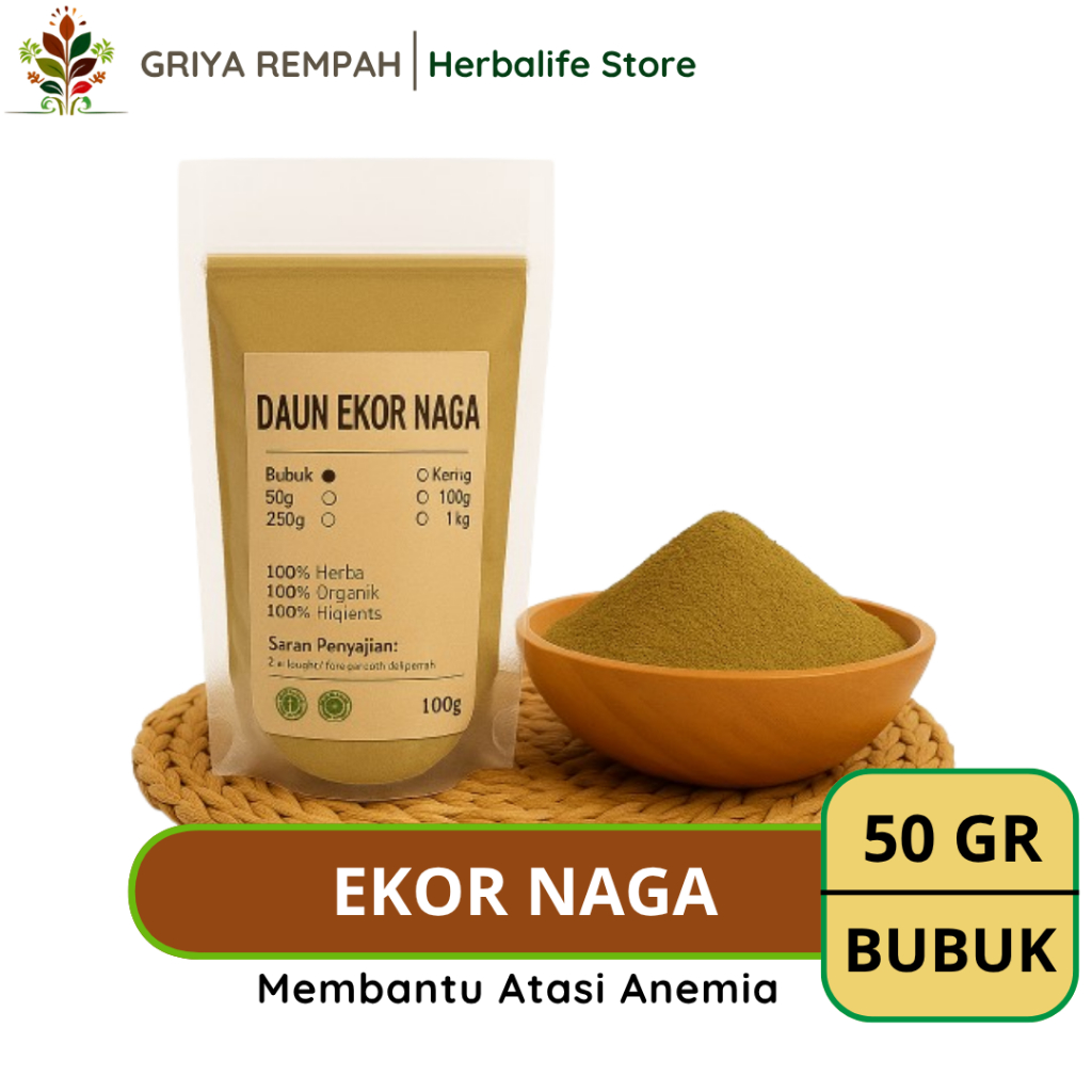 

DAUN EKOR NAGA BUBUK 50 GRAM Samblung Rempah Herbal Simplisia Alami Tradisional untuk Kesehatan, Ramuan Kering Jamu & Detoks Tubuh Rhaphidophora pinnata