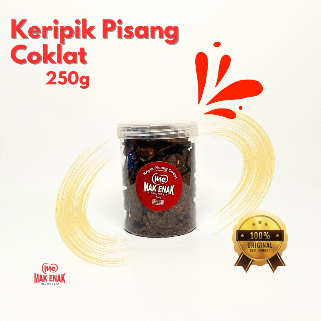 

KERIPIK PISANG COKELAT 250 GRAM - MAK ENAK INDONESIA