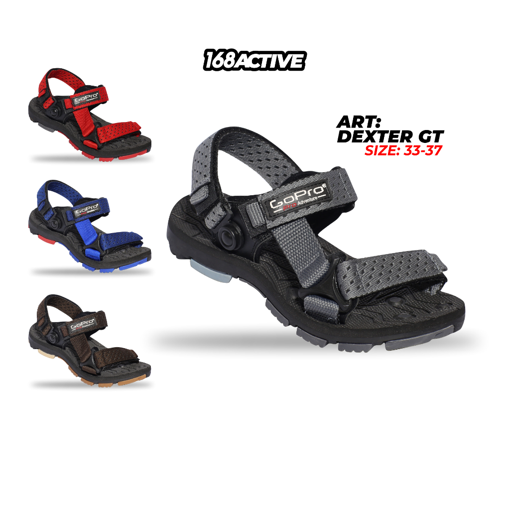 GoPro Adventure -  Sandal Gunung Dexter GT Anak Remaja Anti Slip Licin Nyaman 33-37