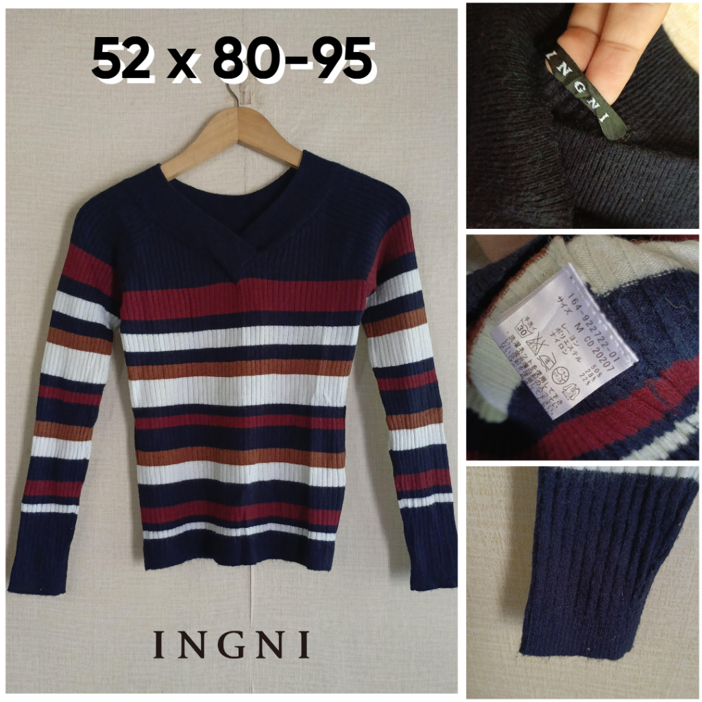 Sweater Lidi INGNI Multicolour Size M Wanita Knit ZX834