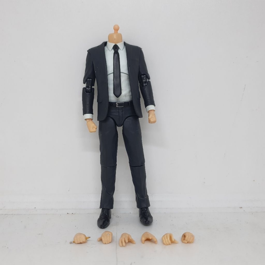 Mafex Body Hand Neck John Wick Keanu Reeves Original kitbash 1/12