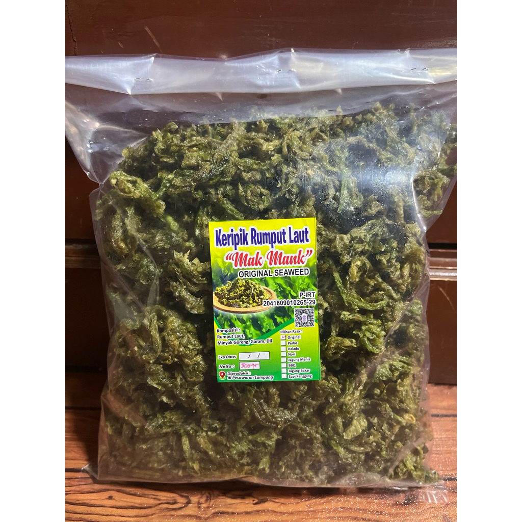 

kripik rumput laut Mak Mank 250 gram