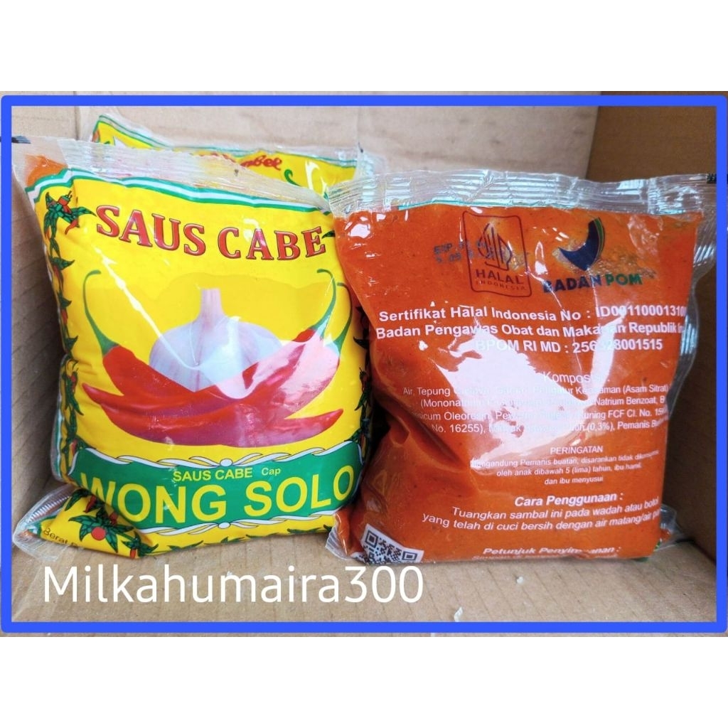 

SAUS SAMBAL VVONG 5OLO SAUS 500 Gram SAMBAL SAUS BANTAL