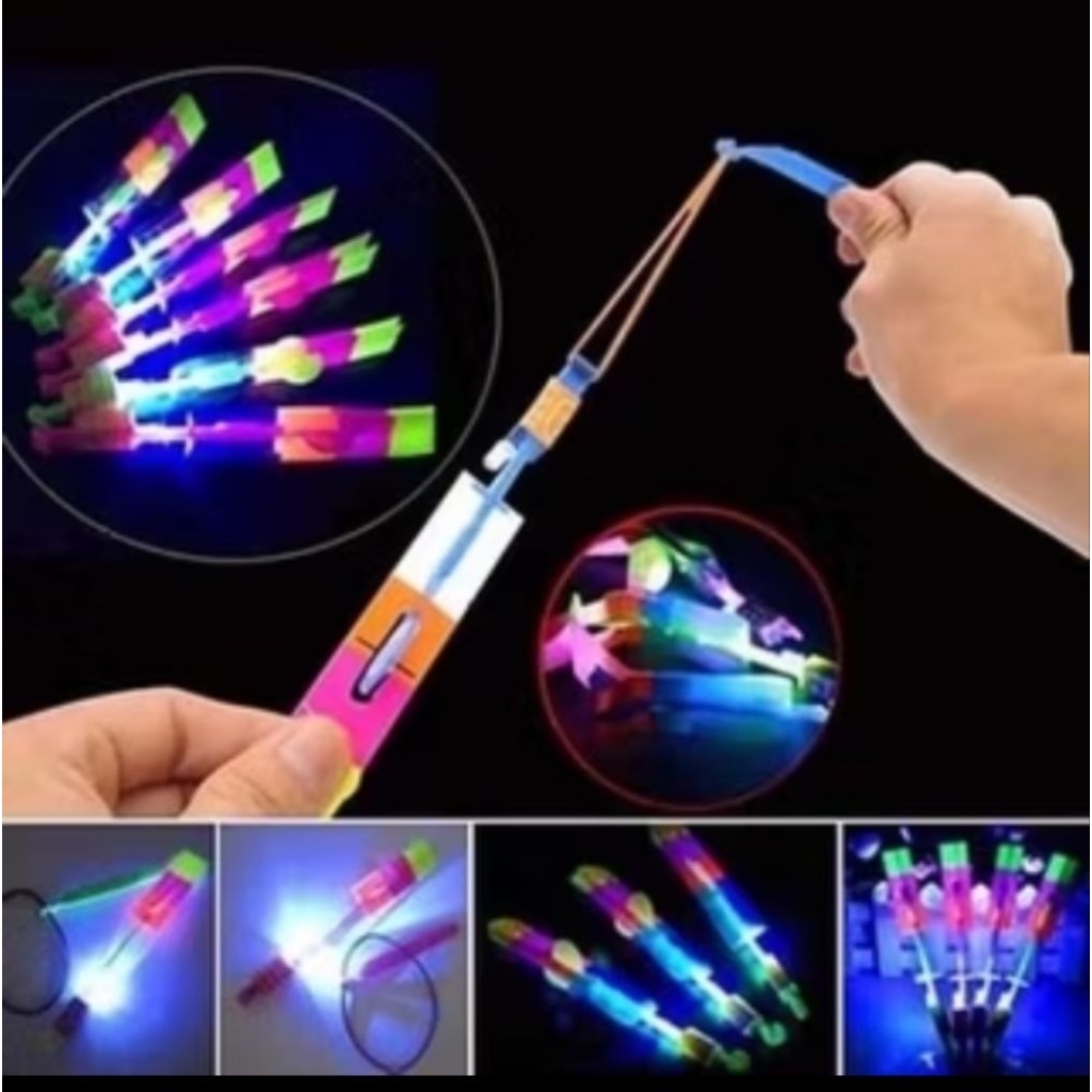 Mainan Kitiran Lampu Slepetan Kitiran Menyala Kincir Angin SNI