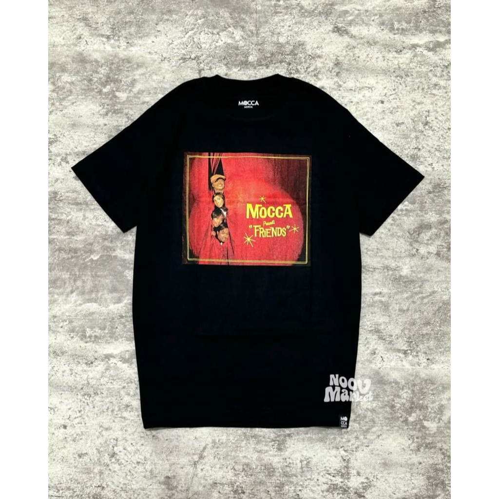 Kaos Tshirt BAND MOCCA-FRIENDS COVER Bahan Tebal Cotton Combed 24s