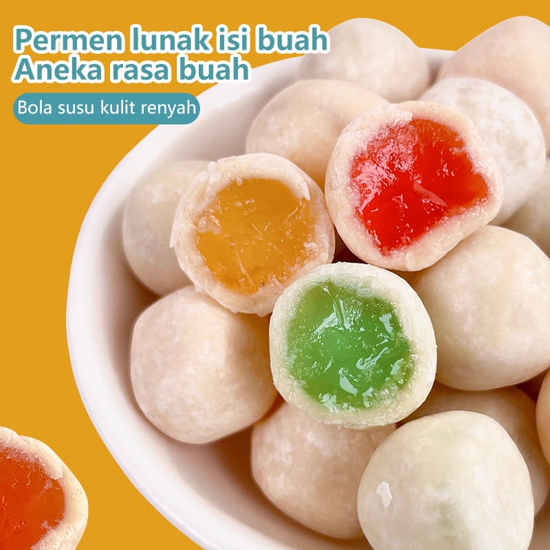 

Permen Susu Lunak Aneka Rasa 360g (±100 pcs), Kemasan Satuan, Bersertifikat Halal