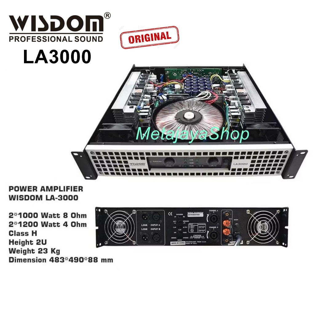 Power Amplyfier Wisdom LA-3000 Original  power wisdom la3000 LA 3000