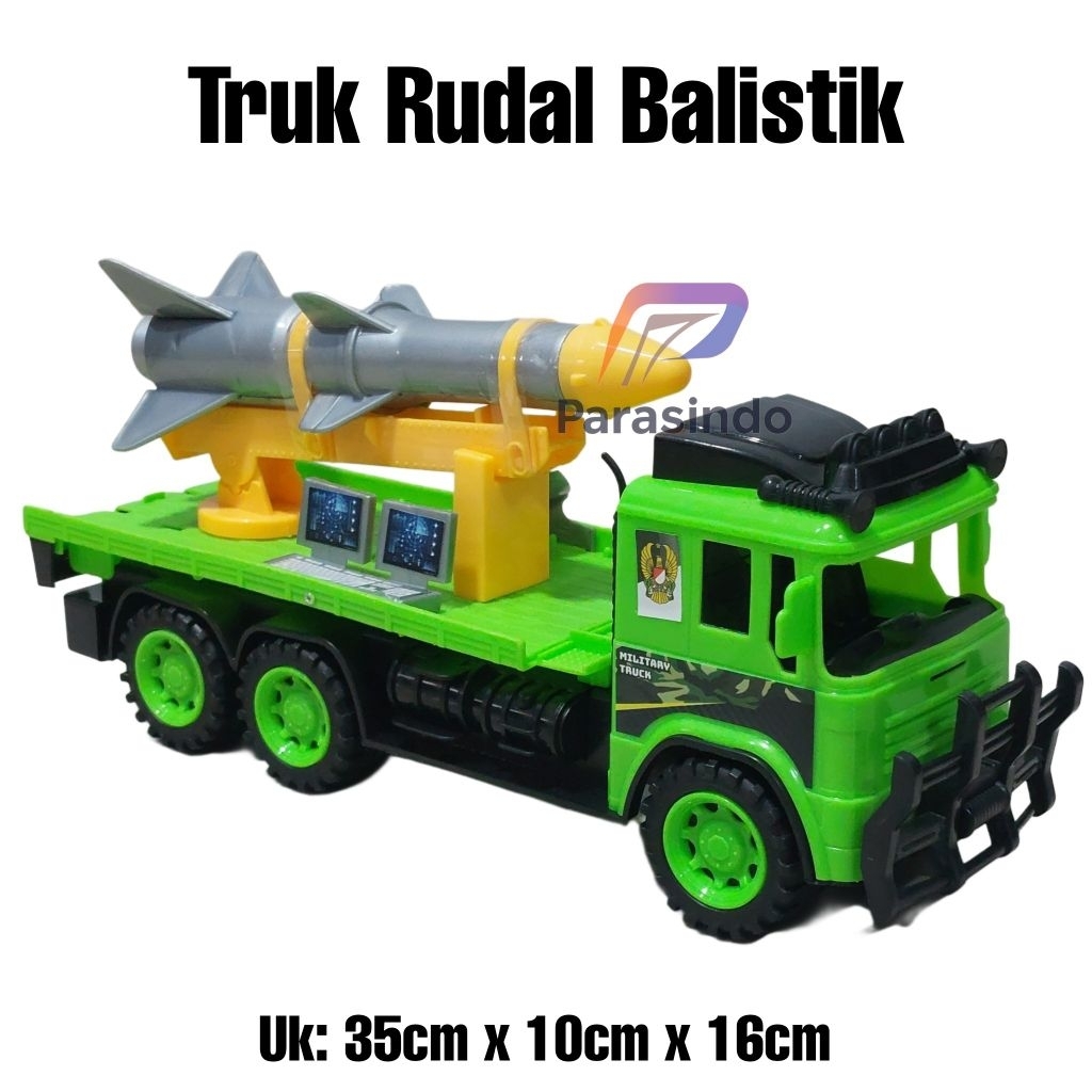 Mainan Truk Rudal Balistik Truk Militer Tentara
