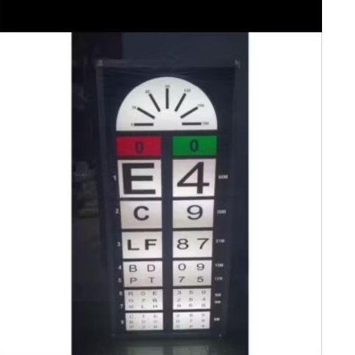 Snellen Chart Elektrik / Lampu Baca THT / Alat