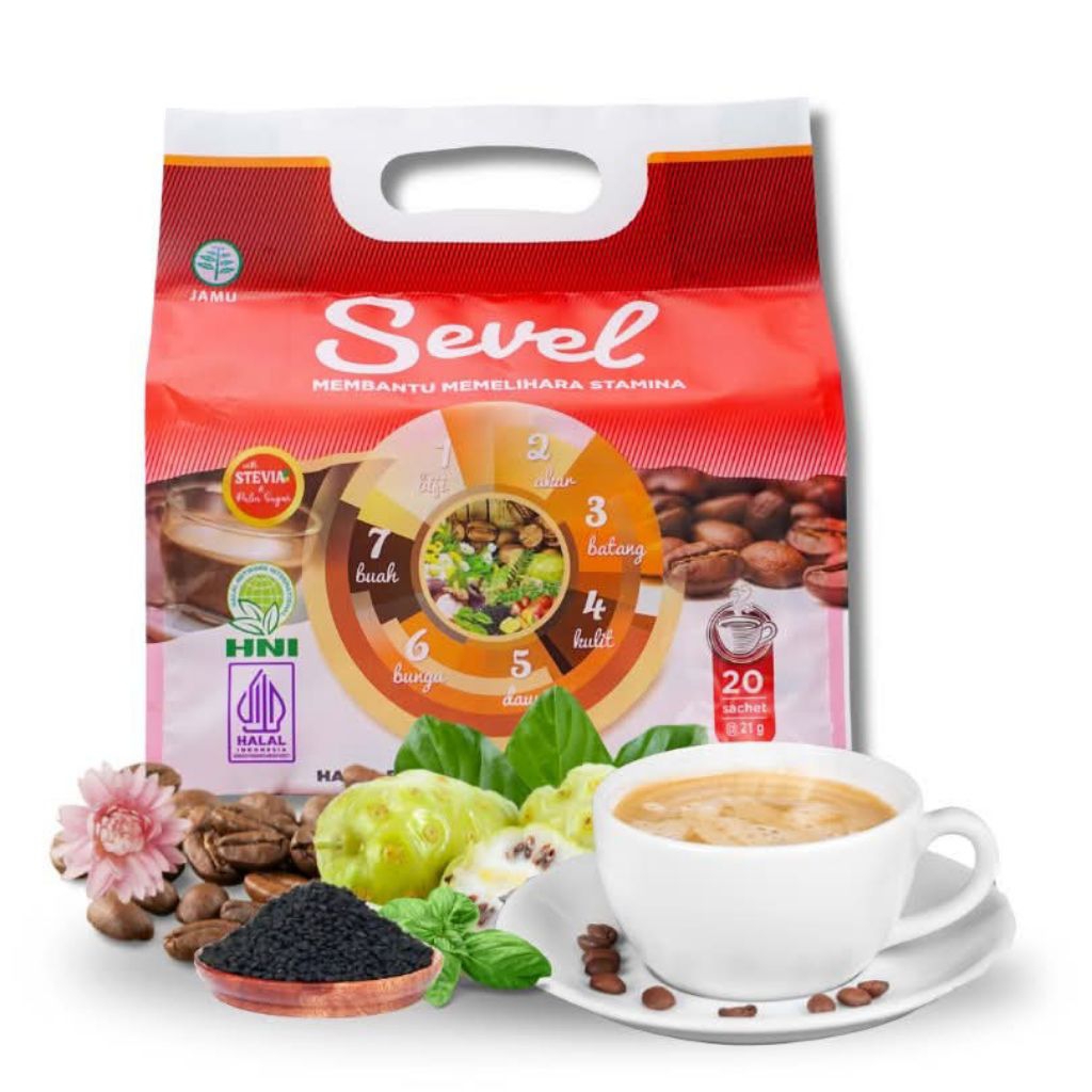 

Kopi Sevel 7 Elemen HNI kopi herbal membantu memelihara Stamina