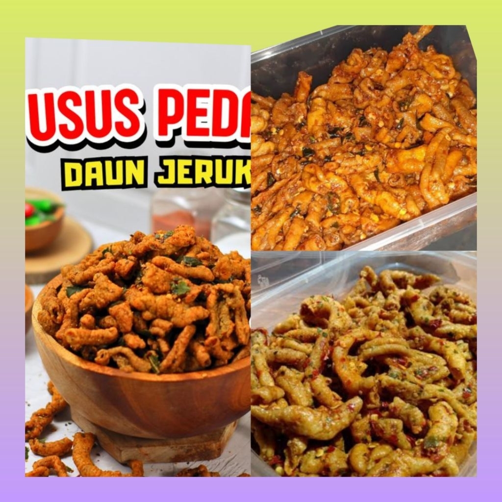 

krispy usus pedas daun jeruk kemasan box 135 gram | keripik usus pedas daun jeruk | Krispy pedas usus daun jeruk kemasan box | keripik usus pedas renyah
