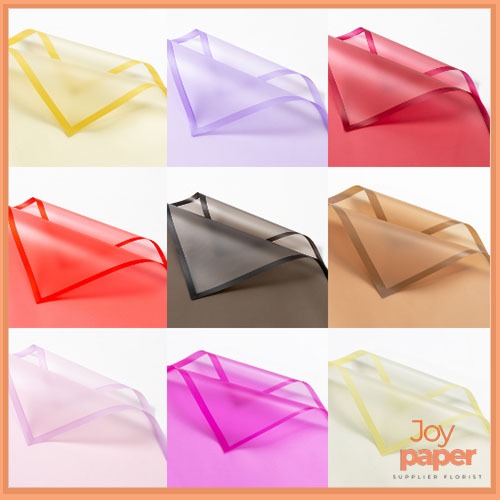 

Kertas Buket Bunga Wrapping Paper Cellophane List warna Transparant ecer KB05